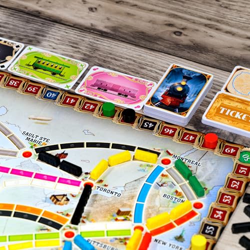 Asmodee Ticket to Ride Board Game (2025 Refresh) - A Cross-Country Train Adventure for Friends and Family, Strategy Game for Kids & Adults, Ages 8+, 2-5 Players, 30-60 Minute Playtime