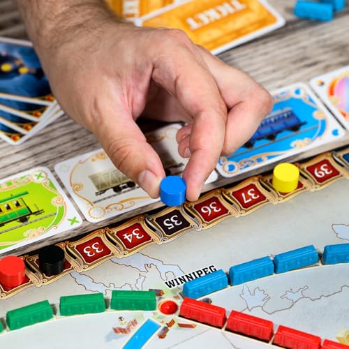 Asmodee Ticket to Ride Board Game (2025 Refresh) - A Cross-Country Train Adventure for Friends and Family, Strategy Game for Kids & Adults, Ages 8+, 2-5 Players, 30-60 Minute Playtime
