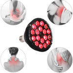 Load image into Gallery viewer, Red Light Therapy lamp 54 W 18 LED with Socket, Deep Red 660nm / 850nm Infrared
