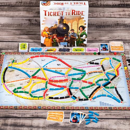 Asmodee Ticket to Ride Board Game (2025 Refresh) - A Cross-Country Train Adventure for Friends and Family, Strategy Game for Kids & Adults, Ages 8+, 2-5 Players, 30-60 Minute Playtime