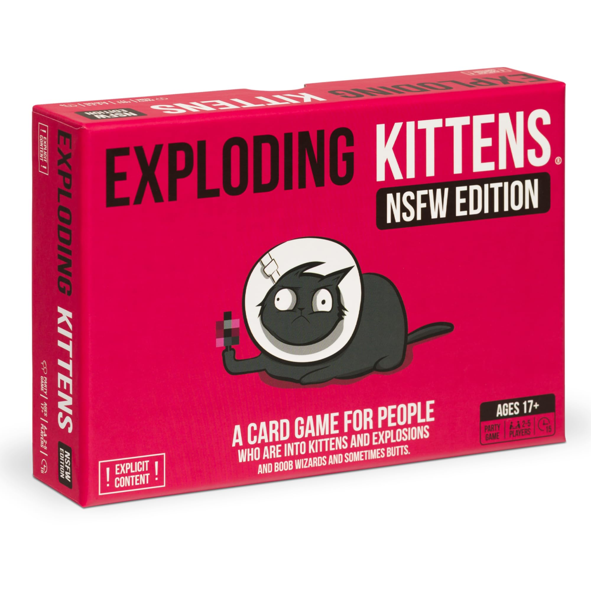 Exploding Kittens Original Edition - 2-5 Players - Ages 7+ - 15 Minutes to Play - High Stakes Card Game - Party Game, Family Game Night, Kid and Adult Card Game
