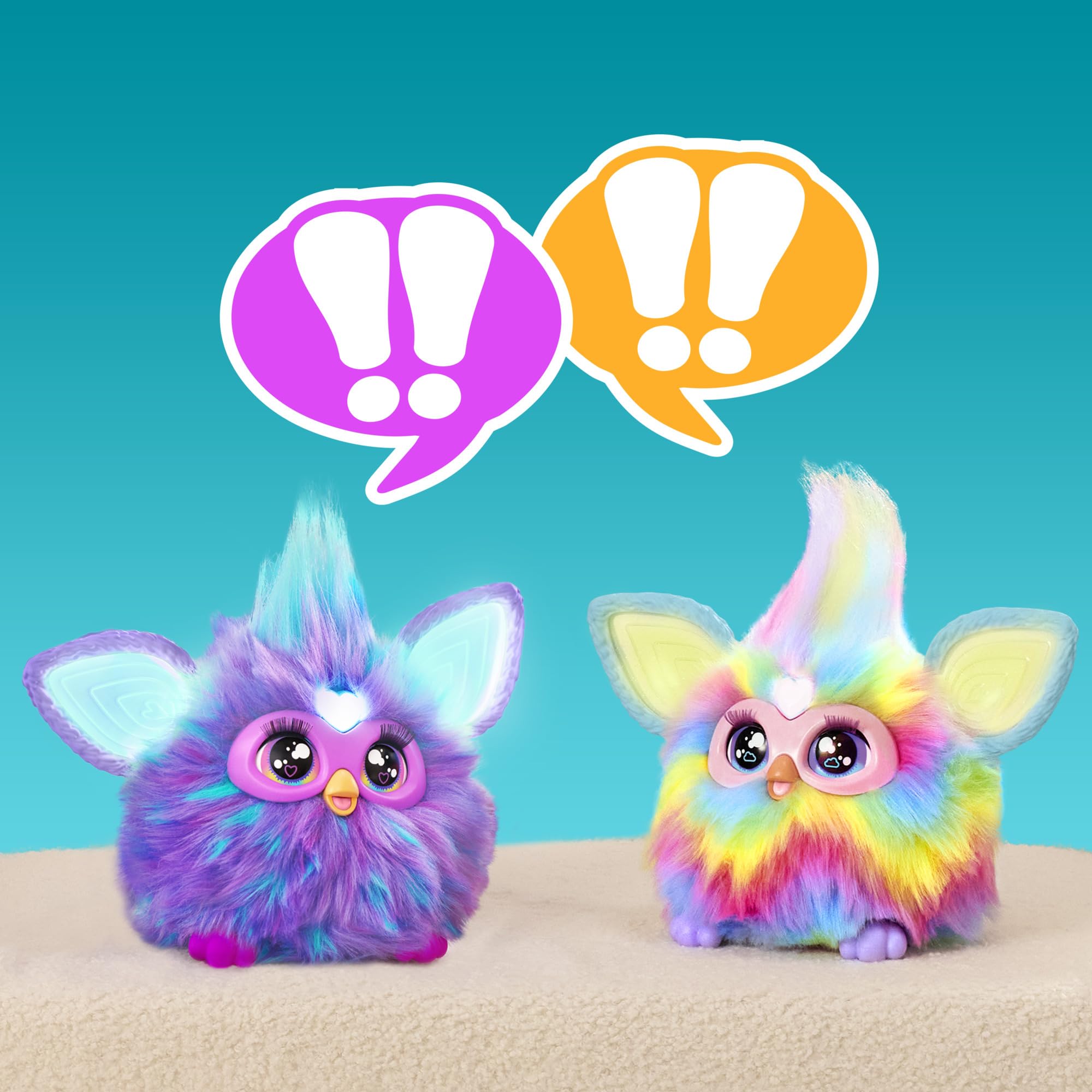 Furby Purple, 15 Fashion Accessories, Interactive Plush Toys for 6 Year Old Girls & Boys & Up, Voice Activated Animatronic