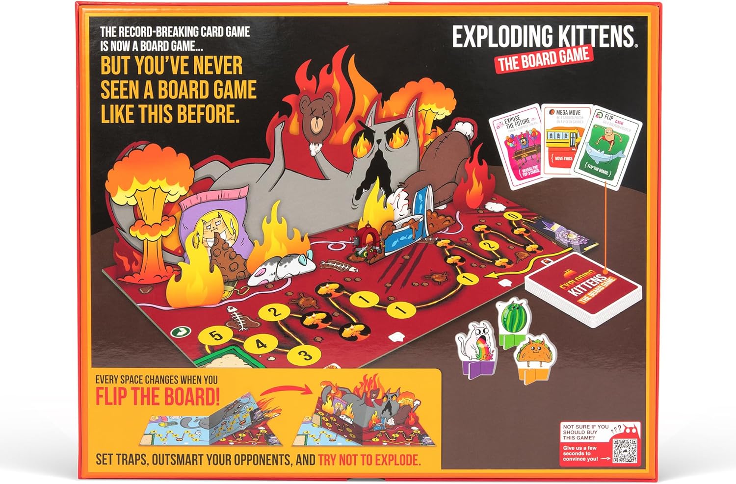 Exploding Kittens: The Board Game - The Action Packed Party Game to Celebrate 10th Birthday - 2-6 Players Aged 7+ - Great for Adults, Teens, Collectors, Kids