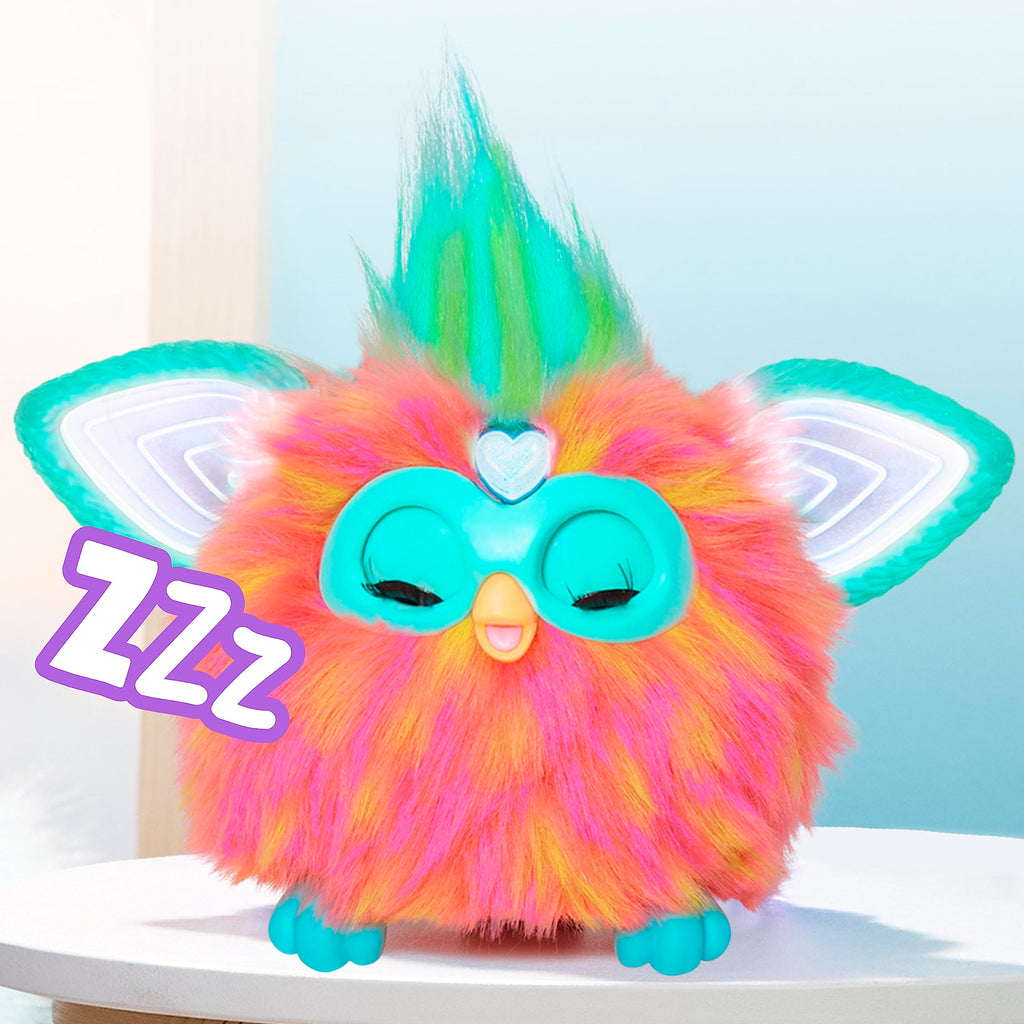 Furby Purple, 15 Fashion Accessories, Interactive Plush Toys for 6 Year Old Girls & Boys & Up, Voice Activated Animatronic