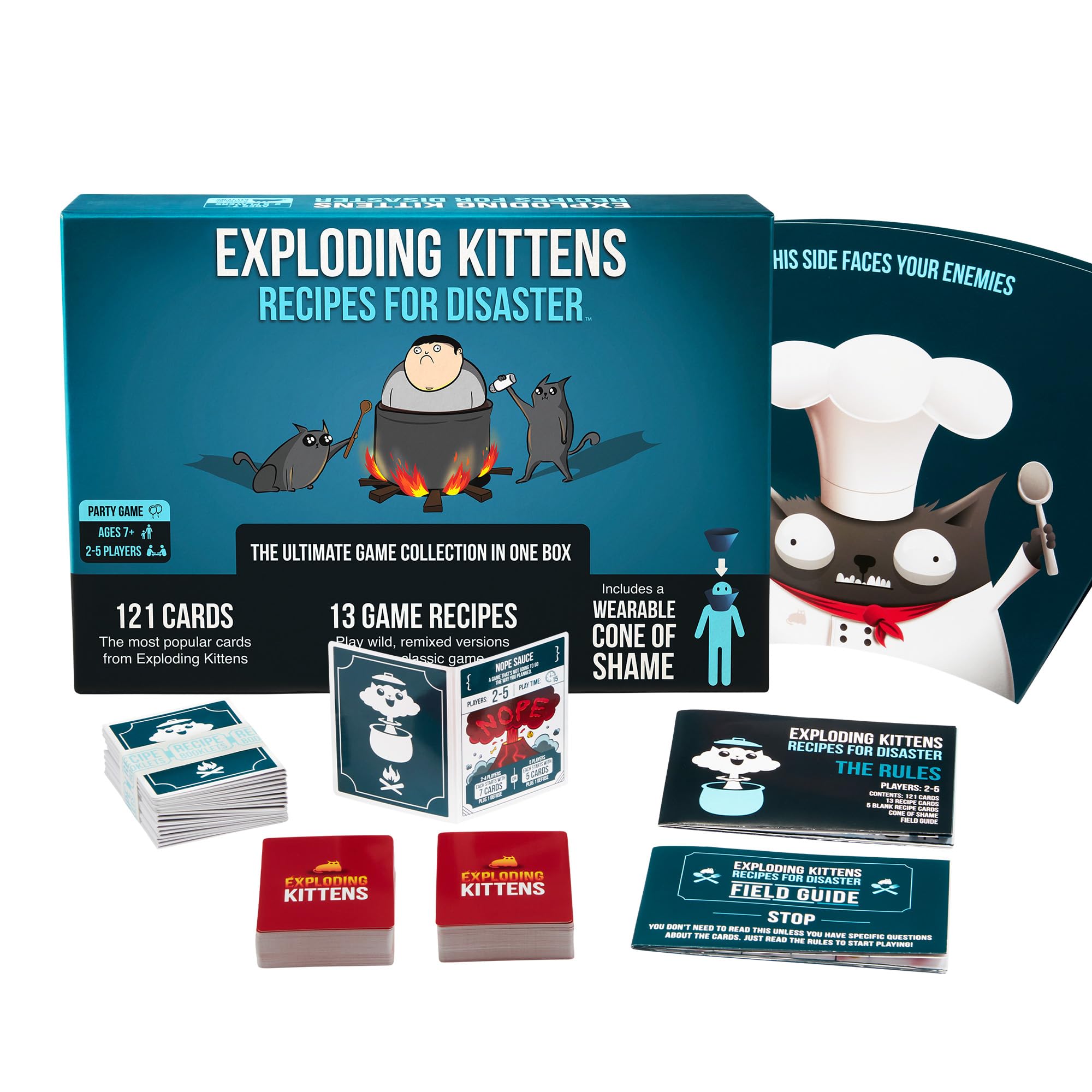 Exploding Kittens Original Edition - 2-5 Players - Ages 7+ - 15 Minutes to Play - High Stakes Card Game - Party Game, Family Game Night, Kid and Adult Card Game