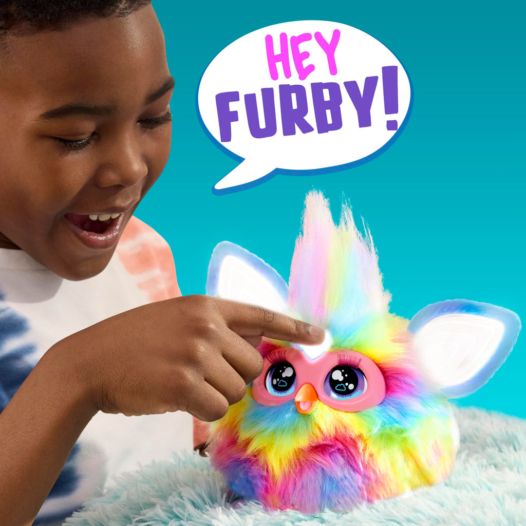 Furby Purple, 15 Fashion Accessories, Interactive Plush Toys for 6 Year Old Girls & Boys & Up, Voice Activated Animatronic