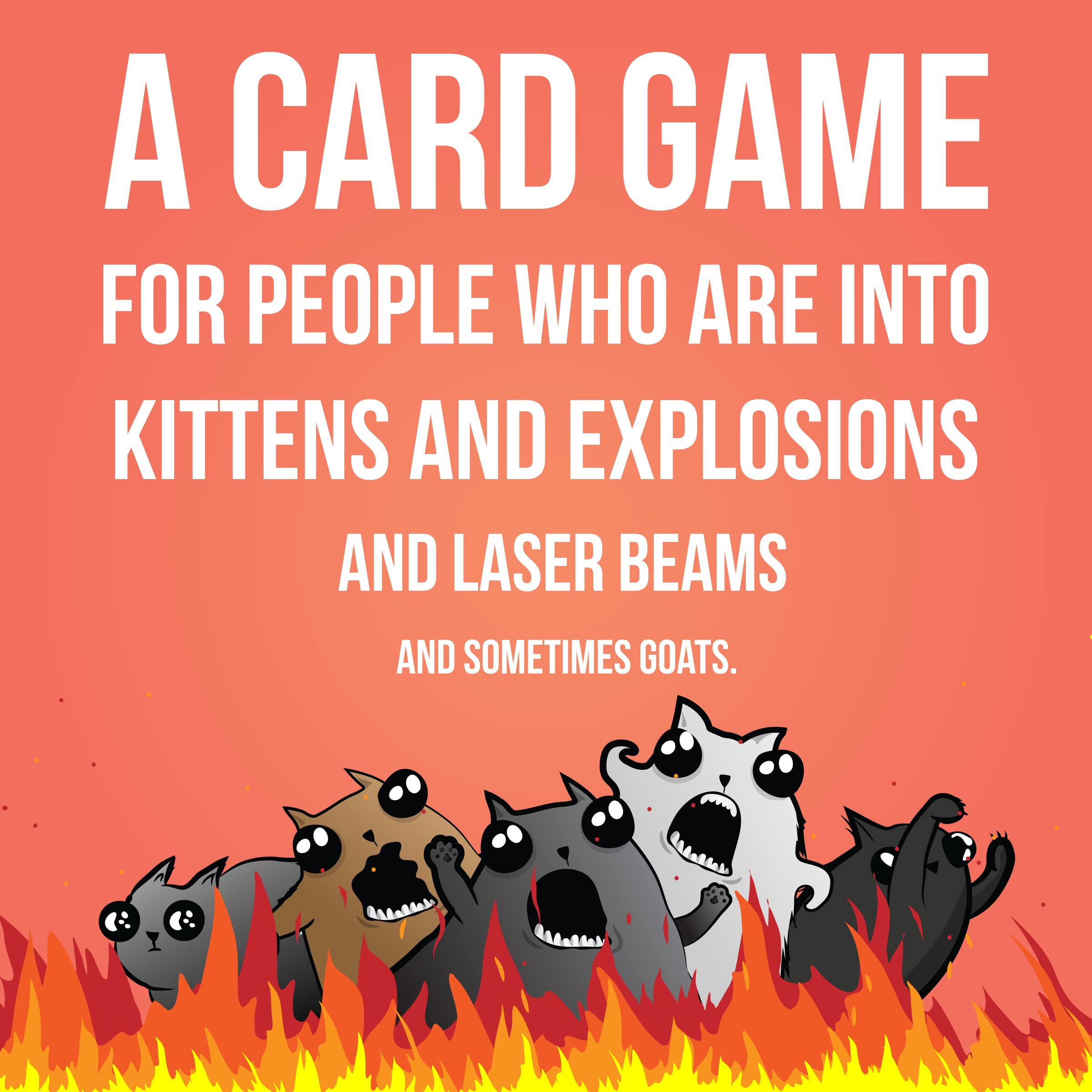Exploding Kittens Original Edition - 2-5 Players - Ages 7+ - 15 Minutes to Play - High Stakes Card Game - Party Game, Family Game Night, Kid and Adult Card Game