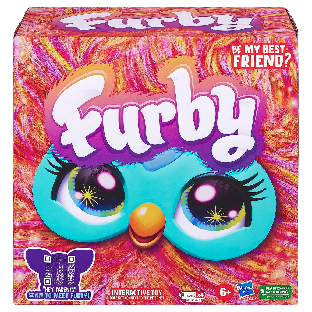 Furby Purple, 15 Fashion Accessories, Interactive Plush Toys for 6 Year Old Girls & Boys & Up, Voice Activated Animatronic