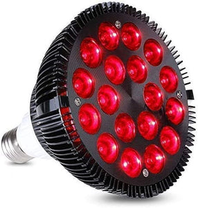 Red Light Therapy lamp 54 W 18 LED with Socket, Deep Red 660nm / 850nm Infrared