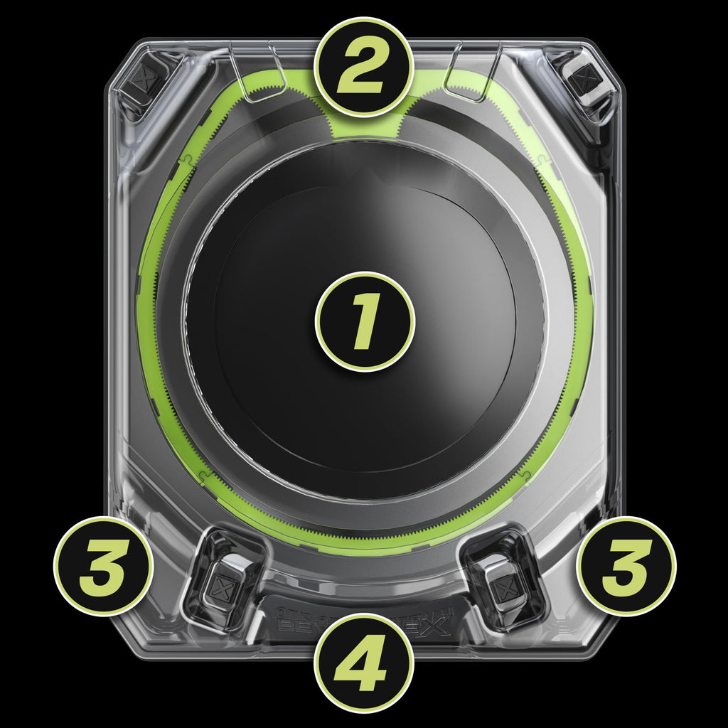 Beyblade X Xtreme Battle Set with Beystadium, 2 Right-Spinning Battling Tops, and 2 Launchers