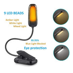 Load image into Gallery viewer, Rechargeable Book Light, 360° Flexible Clip on Light up to 60 Hours Reading in Bed, Eye Protection, 9 LED Reading Light with 9 Modes, 9 Brightness, 3 Level Color Temperature
