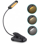 Load image into Gallery viewer, Rechargeable Book Light, 360° Flexible Clip on Light up to 60 Hours Reading in Bed, Eye Protection, 9 LED Reading Light with 9 Modes, 9 Brightness, 3 Level Color Temperature
