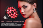Load image into Gallery viewer, Red Light Therapy lamp with Socket, 54 W 18 LED Combo Deep Red 660 and Near Infrared 850nm Bulbs for Skin, Pain Relief, and Blood Circulation Improvement

