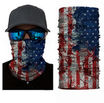 Load image into Gallery viewer, 6 Pces American USA Flag Bandana Face Mask UV Protection Neck Gaiter Lighweight Balaclava Face Cover for Women Men
